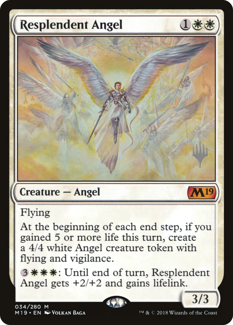 Ange resplendissant — Core Set 2019 Promos — Magic: The Gathering