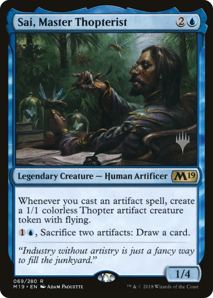 Sai, maître mécanoptériste — Core Set 2019 Promos — Magic: The Gathering