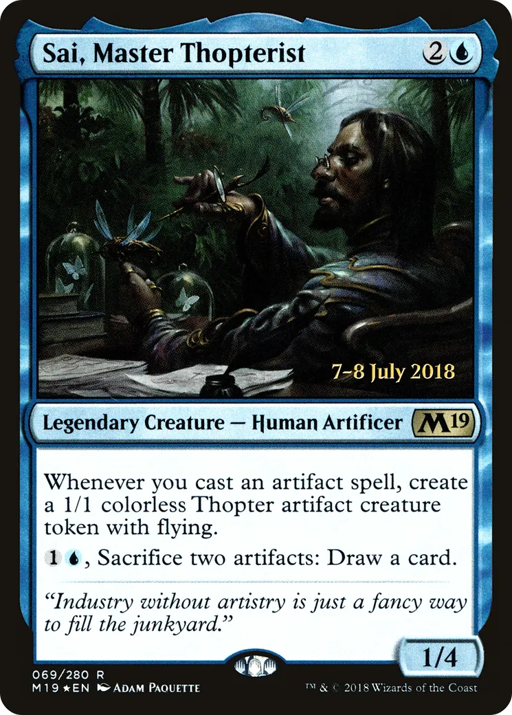 Sai, maître mécanoptériste from Core Set 2019 Promos - Magic: The Gathering