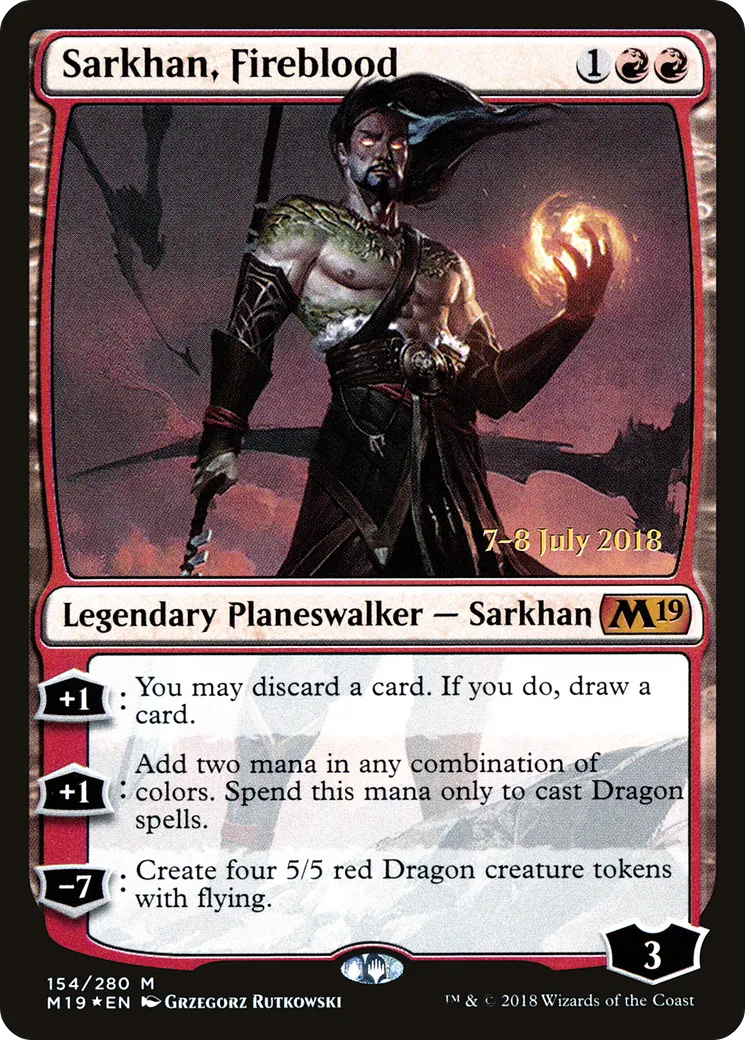 Sarkhan, le sang de feu — Core Set 2019 Promos — Magic: The Gathering
