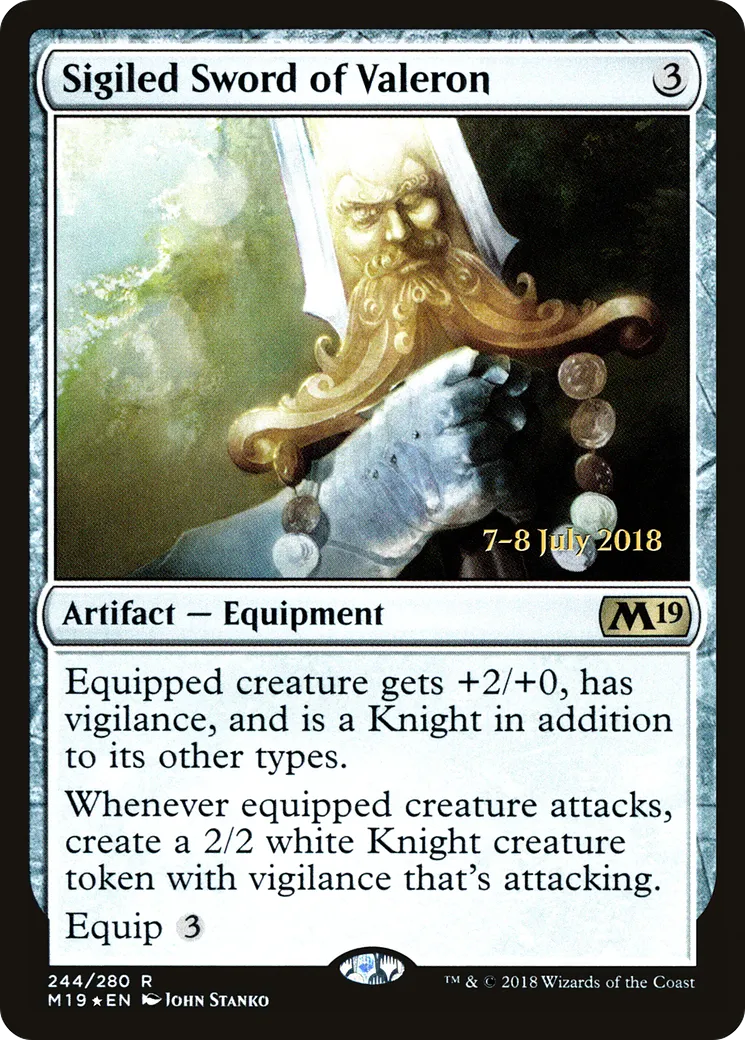Épée sigillée de Valéron from Core Set 2019 Promos - Magic: The Gathering