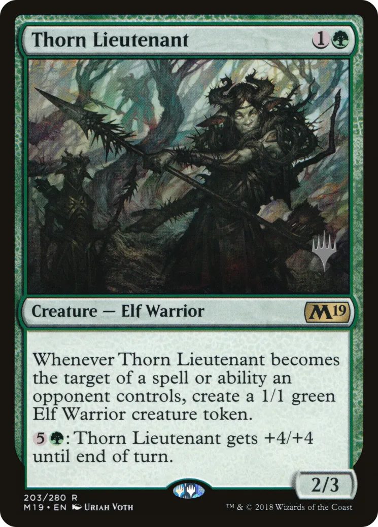 Lieutenant d'épines — Core Set 2019 Promos — Magic: The Gathering