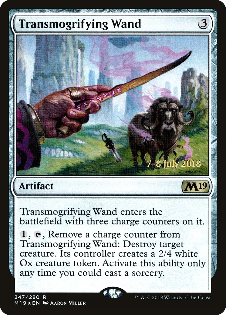 Baguette transfiguratrice — Core Set 2019 Promos — Magic: The Gathering