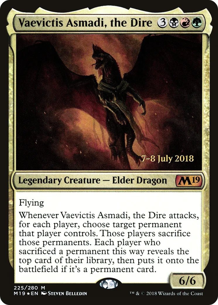 Vaevictis Asmadi, the Dire — Core Set 2019 Promos — Magic: The Gathering