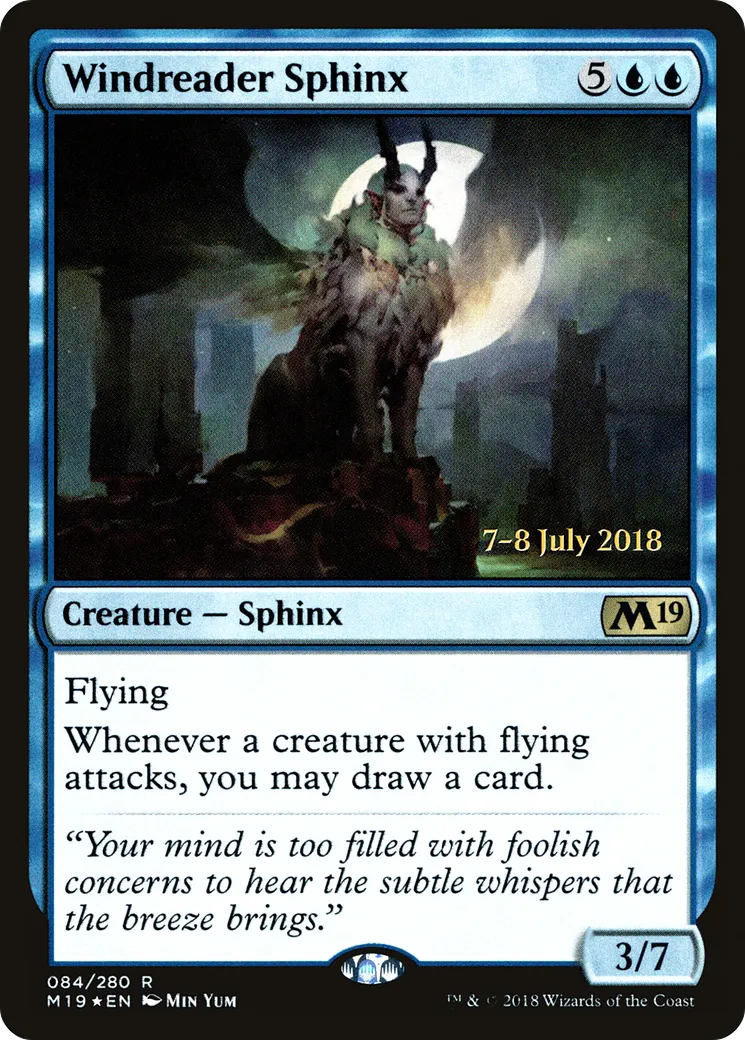 Sphinx déchiffre-vent — Core Set 2019 Promos — Magic: The Gathering