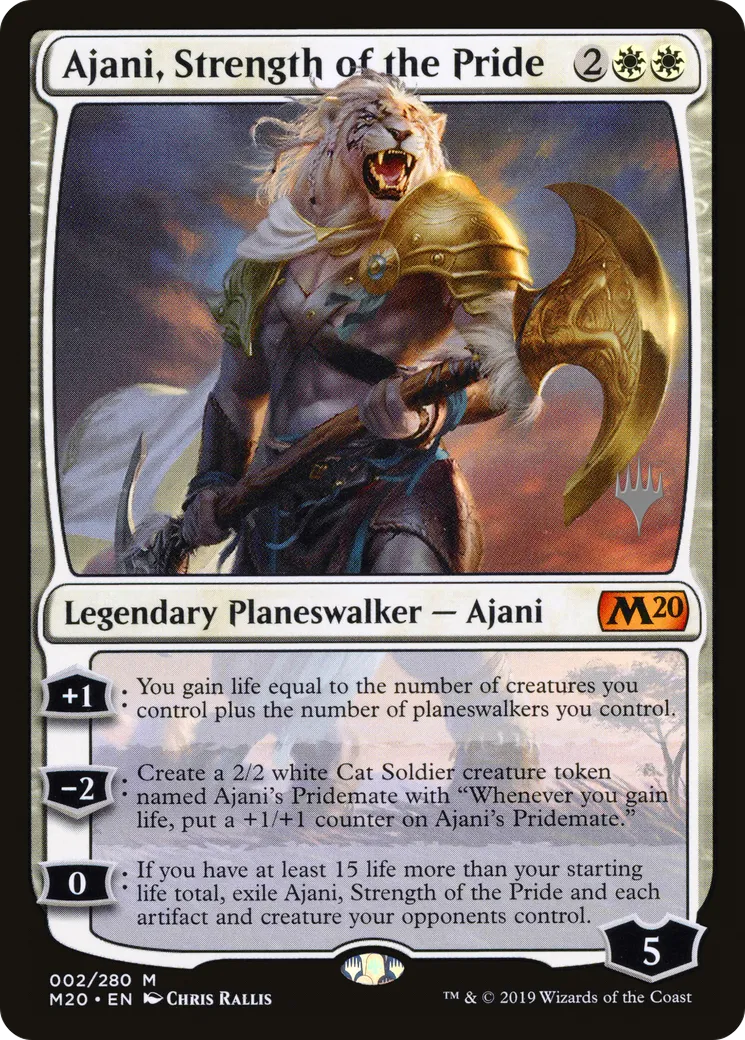 Ajani, force de la bande from Core Set 2020 Promos - Magic: The Gathering