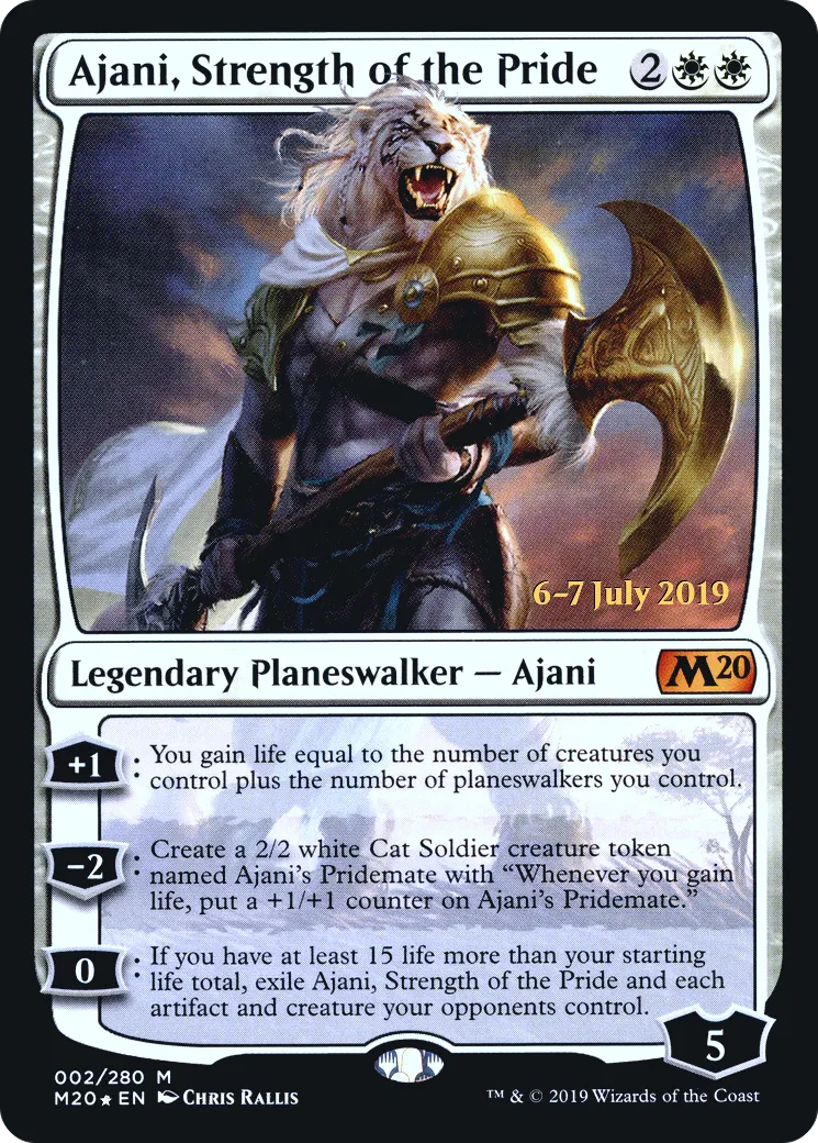Ajani, force de la bande from Core Set 2020 Promos - Magic: The Gathering