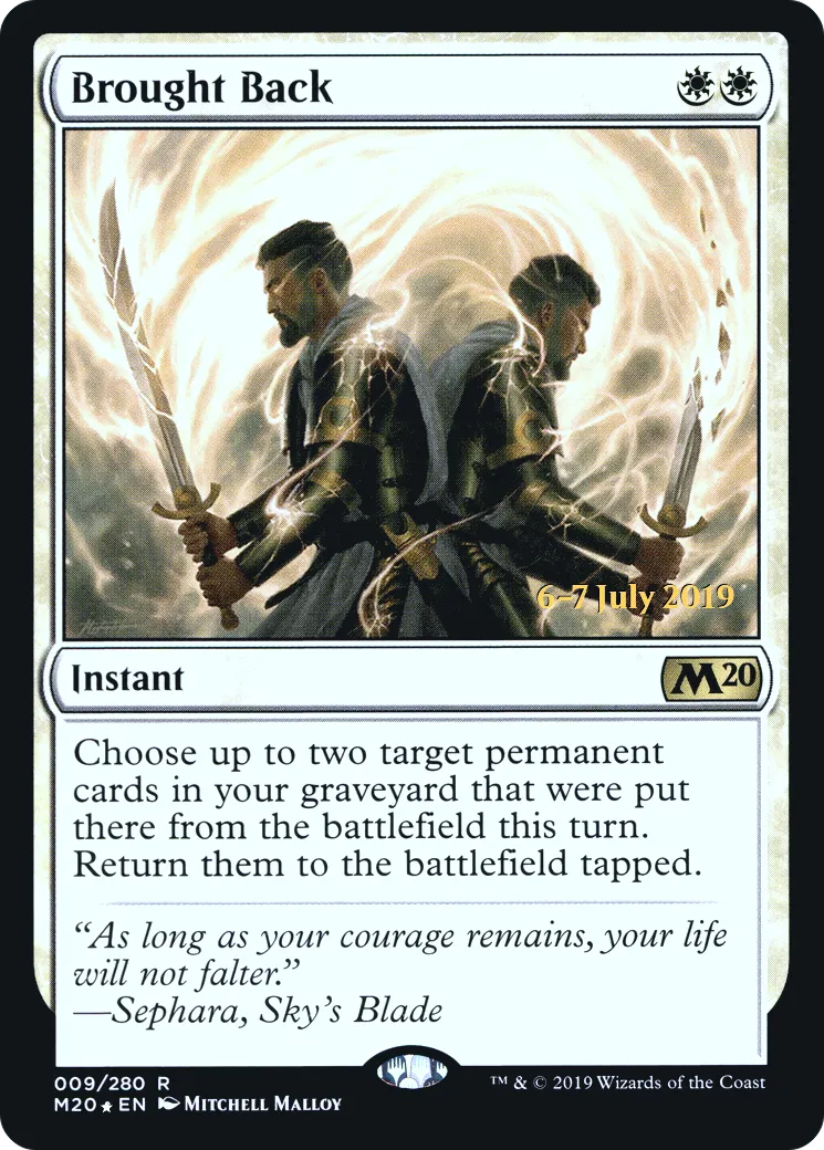 Retour à la vie — Core Set 2020 Promos — Magic: The Gathering