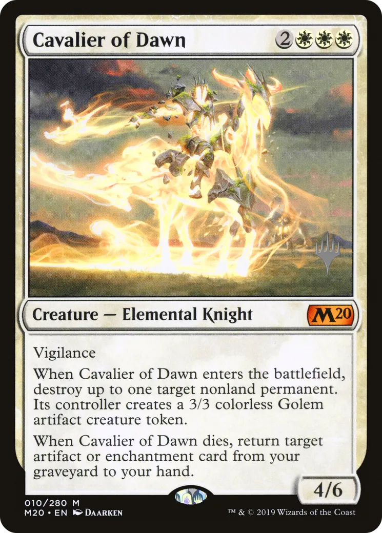 Cavalier de l'aube — Core Set 2020 Promos — Magic: The Gathering