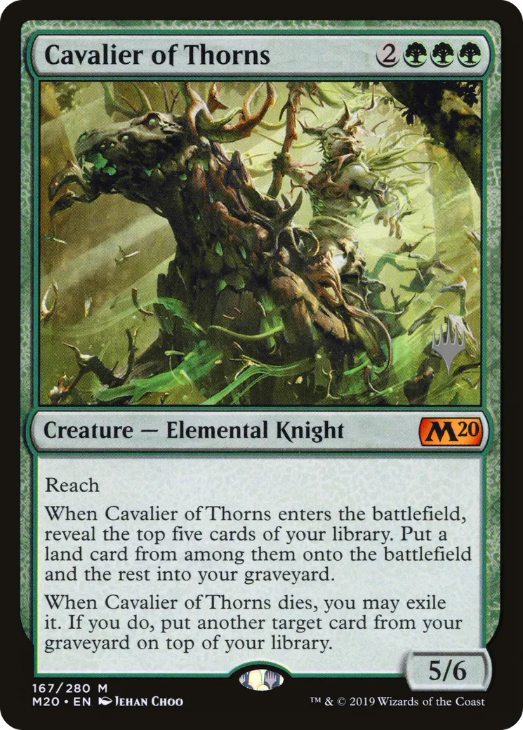 Cavalier of Thorns — Core Set 2020 Promos — Magic: The Gathering