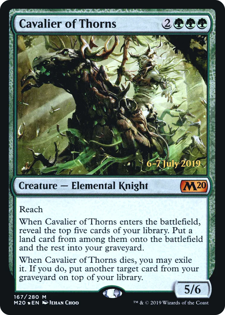 Cavalier of Thorns — Core Set 2020 Promos — Magic: The Gathering