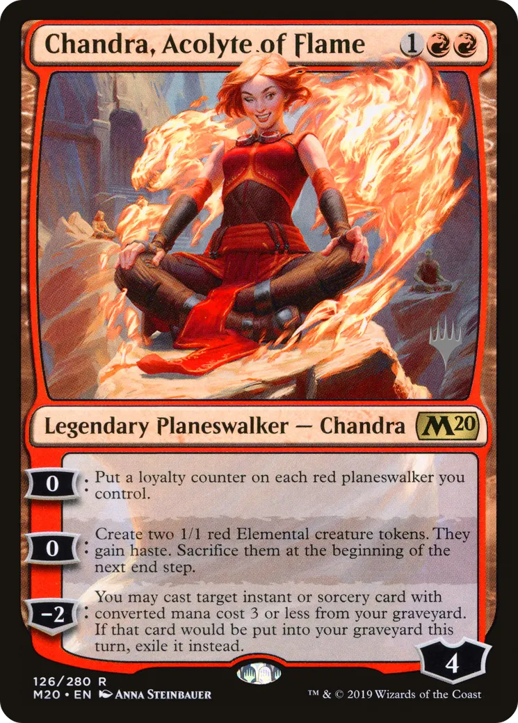 Chandra, Acolyte of Flame — Core Set 2020 Promos — Magic: The Gathering