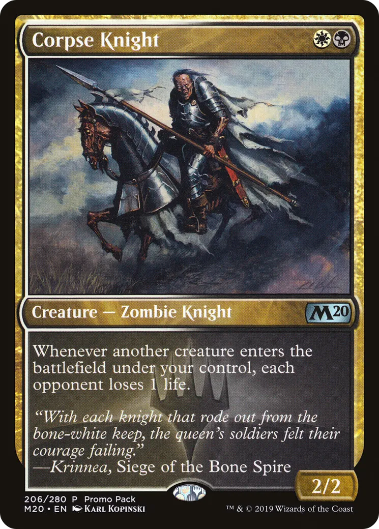 Corpse Knight — Core Set 2020 Promos — Magic: The Gathering