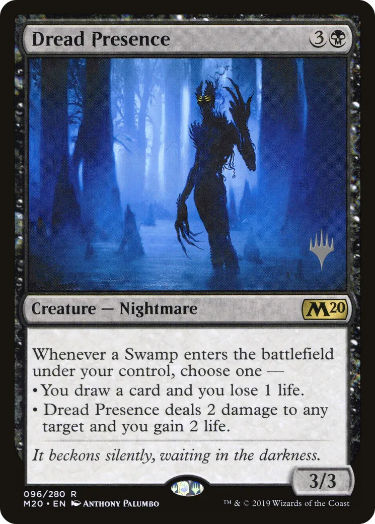 Dread Presence from Core Set 2020 Promos - Magic: The Gathering