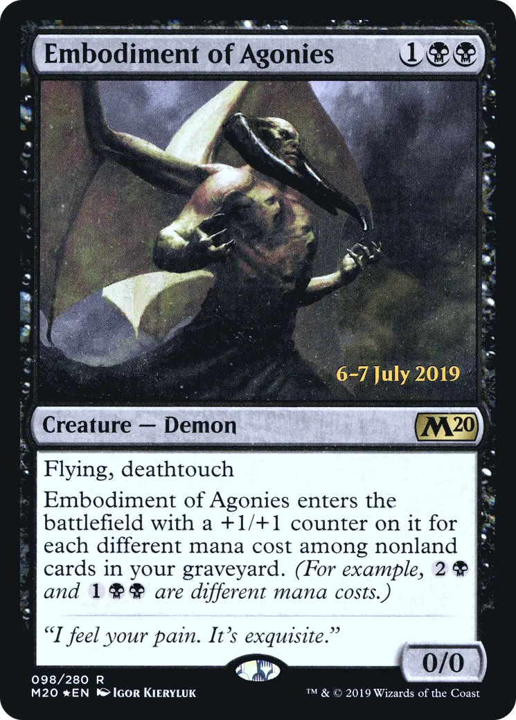 Embodiment of Agonies — Core Set 2020 Promos — Magic: The Gathering