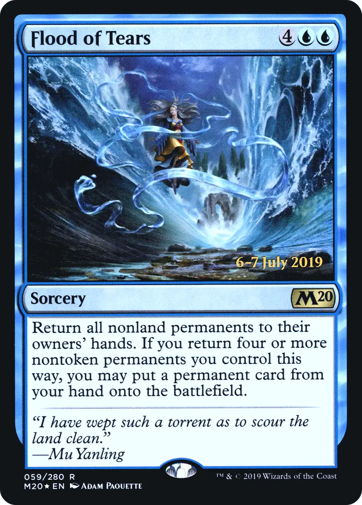 Flood of Tears — Core Set 2020 Promos — Magic: The Gathering
