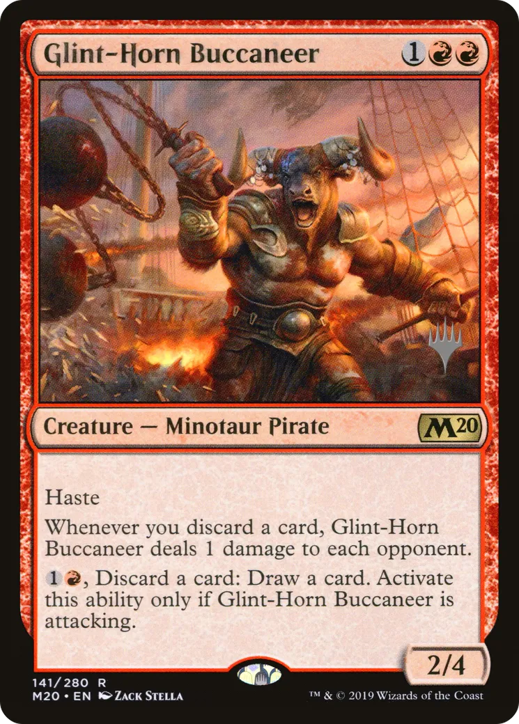 Glint-Horn Buccaneer — Core Set 2020 Promos — Magic: The Gathering