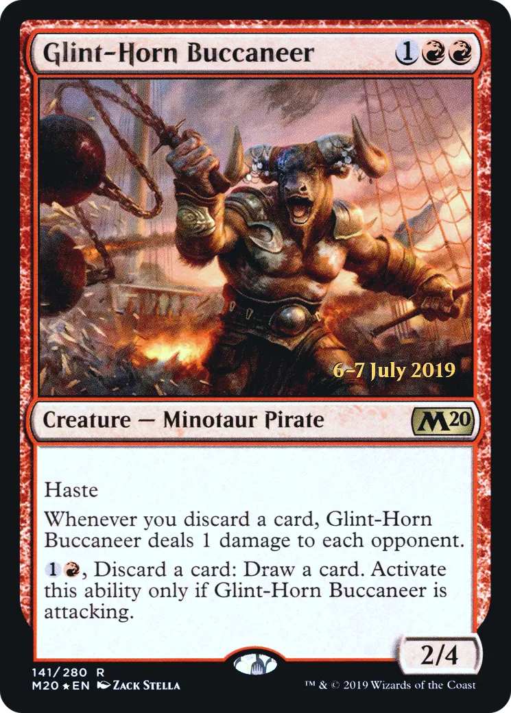 Glint-Horn Buccaneer — Core Set 2020 Promos — Magic: The Gathering