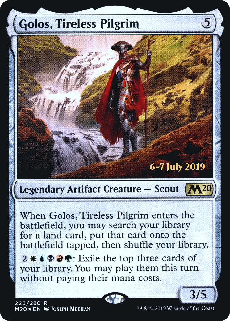 Golos, Tireless Pilgrim — Core Set 2020 Promos — Magic: The Gathering