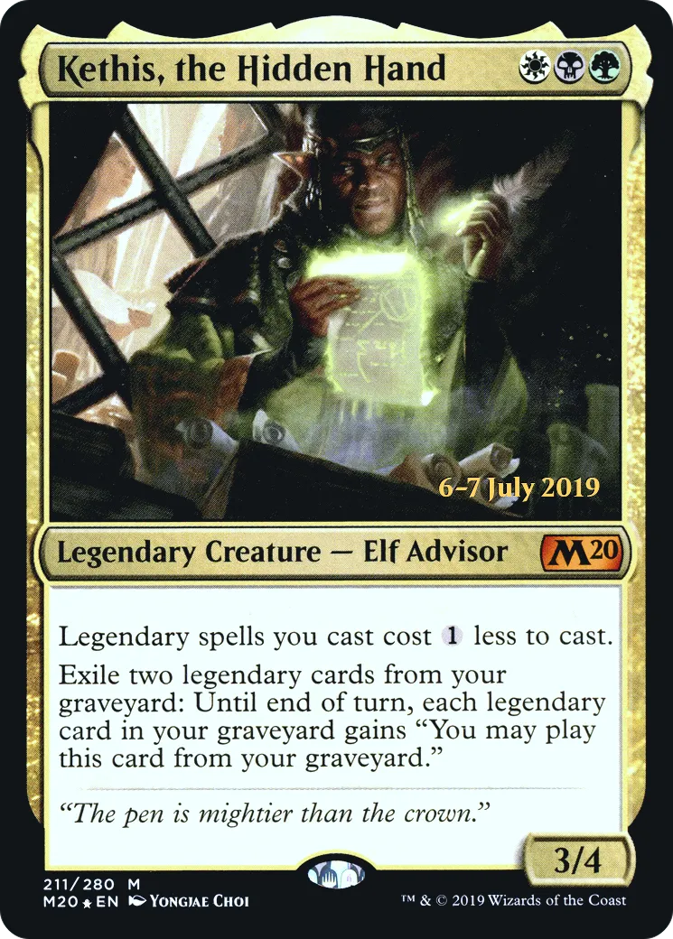 Kethis, la main cachée — Core Set 2020 Promos — Magic: The Gathering