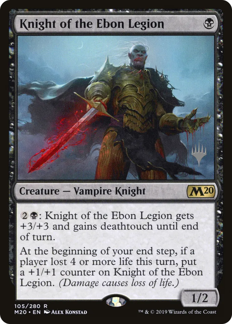 Chevalier de la légion d'ébène — Core Set 2020 Promos — Magic: The Gathering