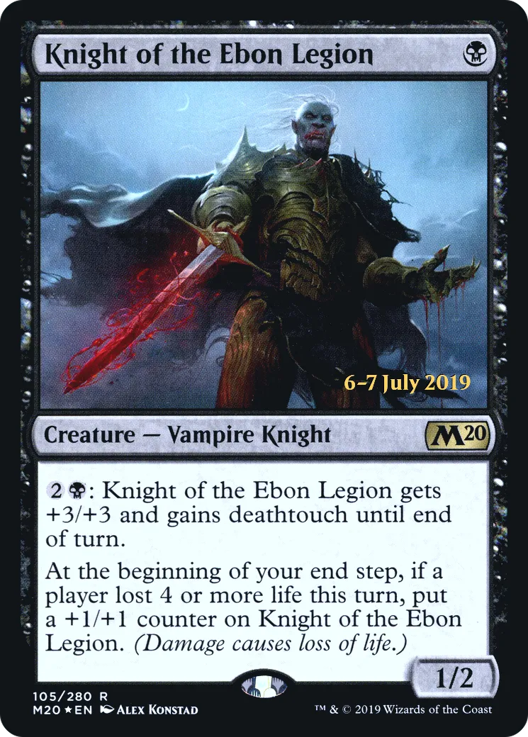 Chevalier de la légion d'ébène — Core Set 2020 Promos — Magic: The Gathering