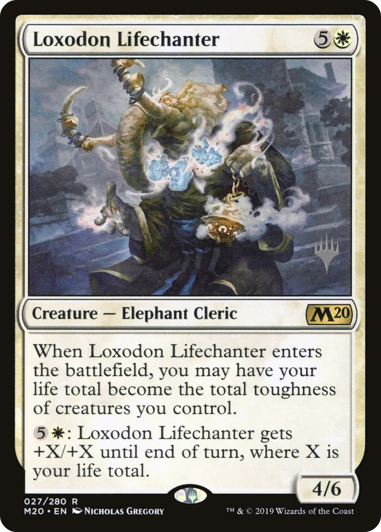 Chantevie loxodon — Core Set 2020 Promos — Magic: The Gathering