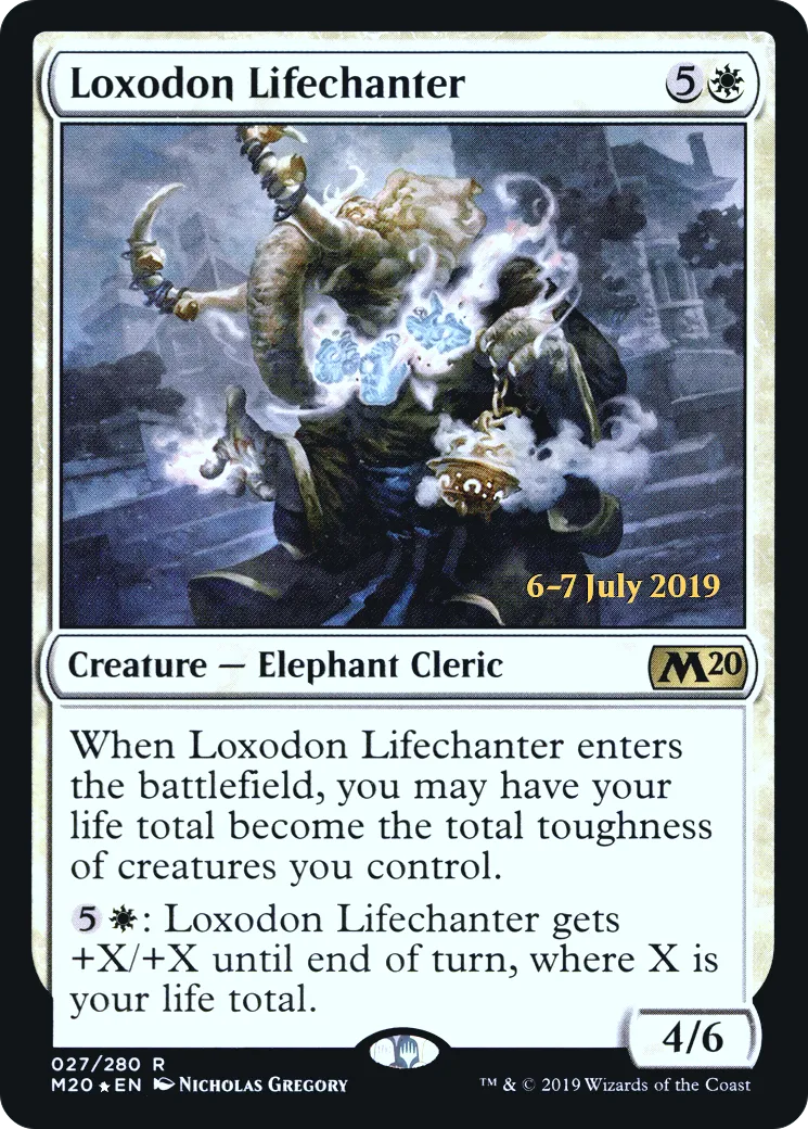 Chantevie loxodon — Core Set 2020 Promos — Magic: The Gathering