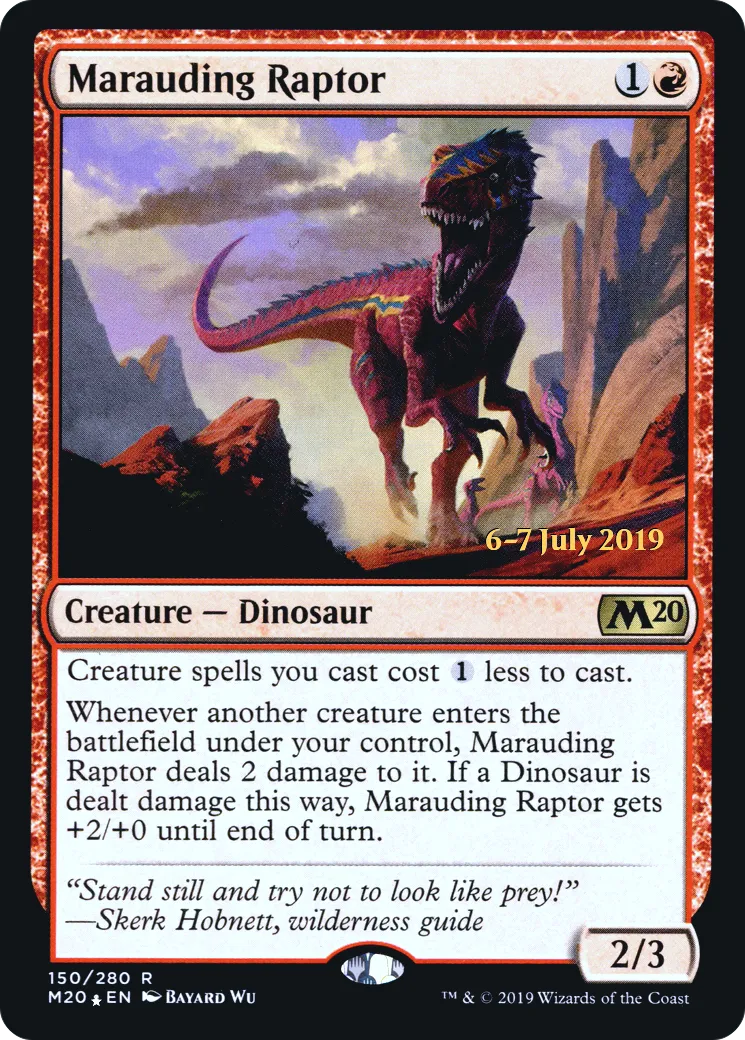 Raptor en maraude — Core Set 2020 Promos — Magic: The Gathering