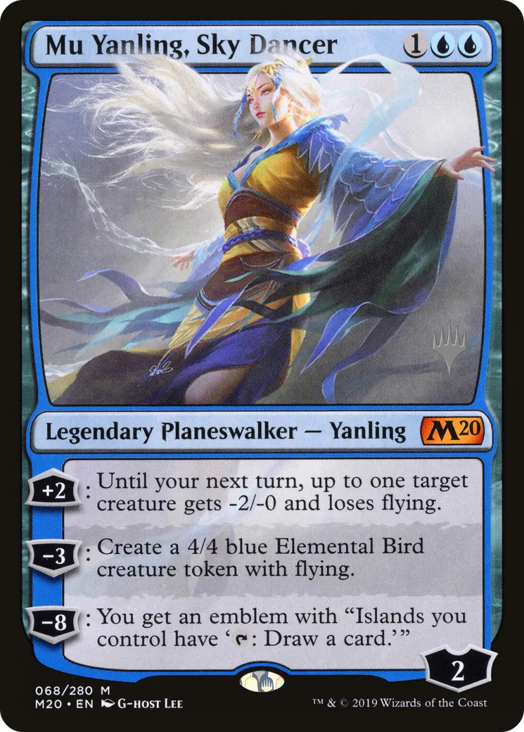 Mu Yanling, Sky Dancer — Core Set 2020 Promos — Magic: The Gathering