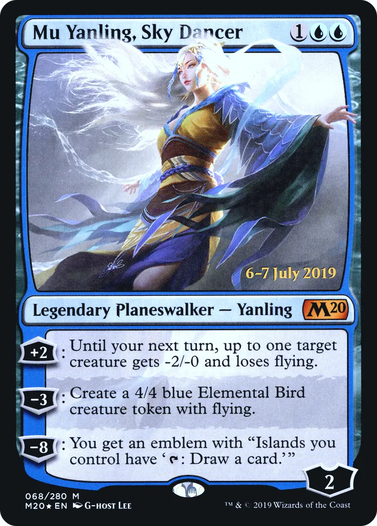 Mu Yanling, Sky Dancer — Core Set 2020 Promos — Magic: The Gathering