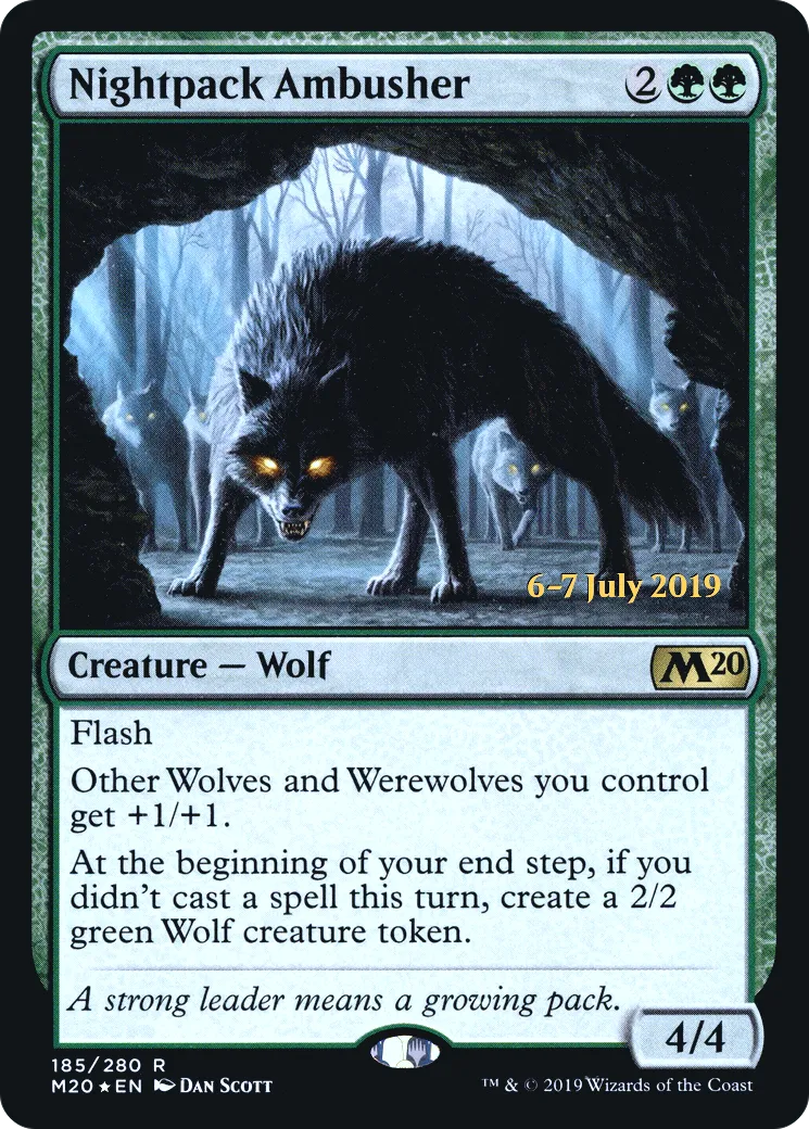 Nightpack Ambusher from Core Set 2020 Promos - Magic: The Gathering