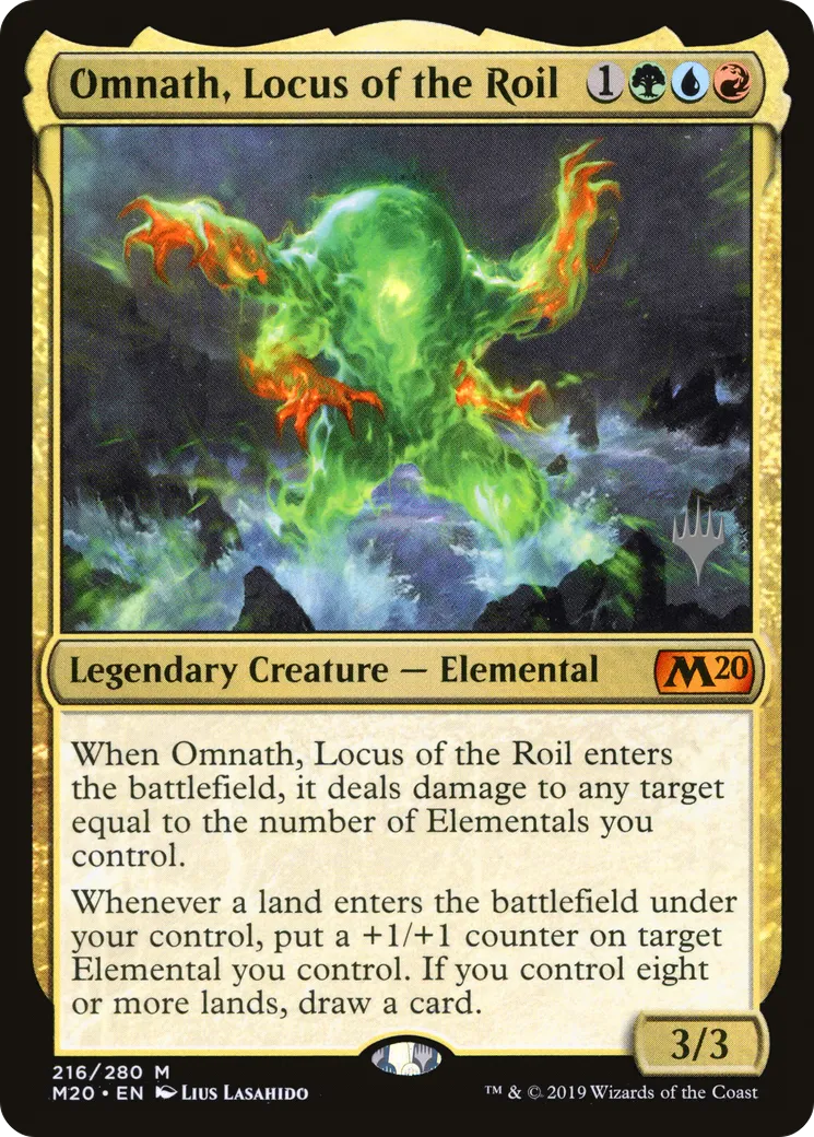 Omnath, Locus du Roulis — Core Set 2020 Promos — Magic: The Gathering
