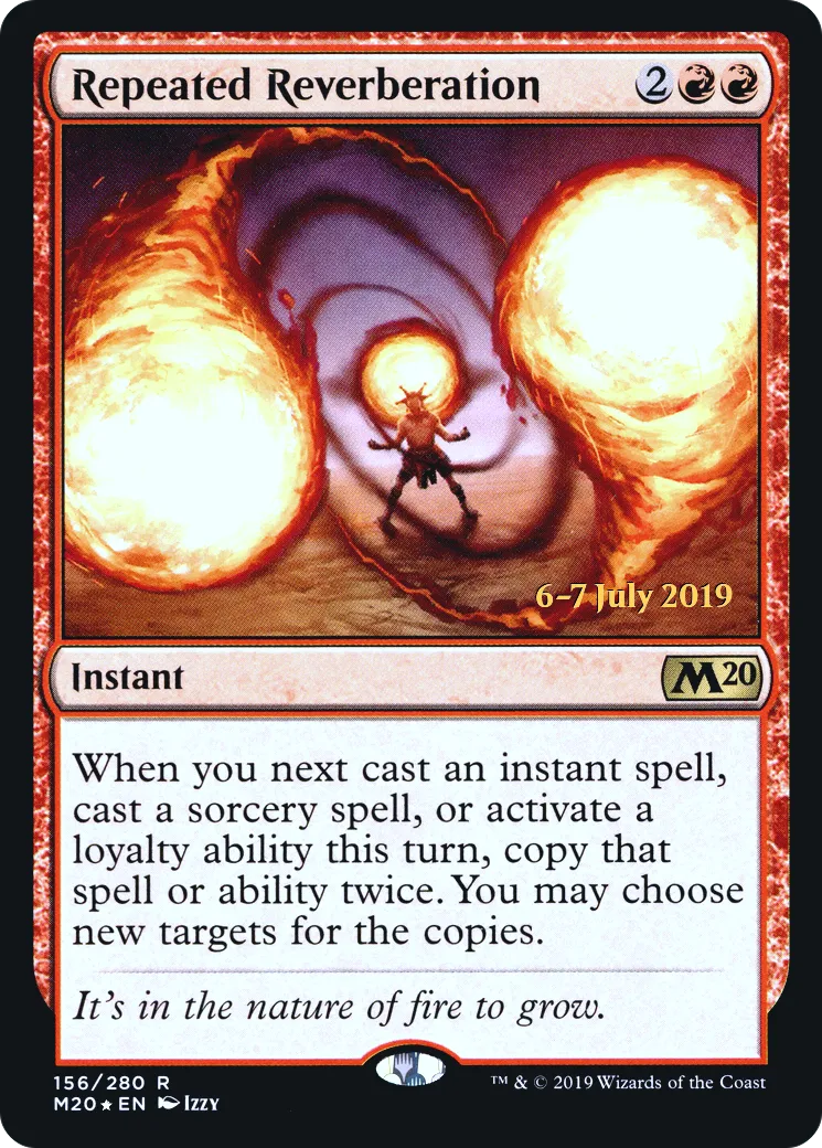 Repeated Reverberation — Core Set 2020 Promos — Magic: The Gathering