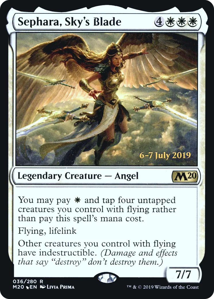 Séphara, lame du ciel — Core Set 2020 Promos — Magic: The Gathering