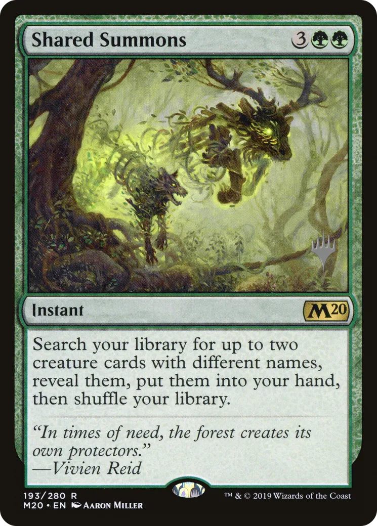 Shared Summons from Core Set 2020 Promos - Magic: The Gathering