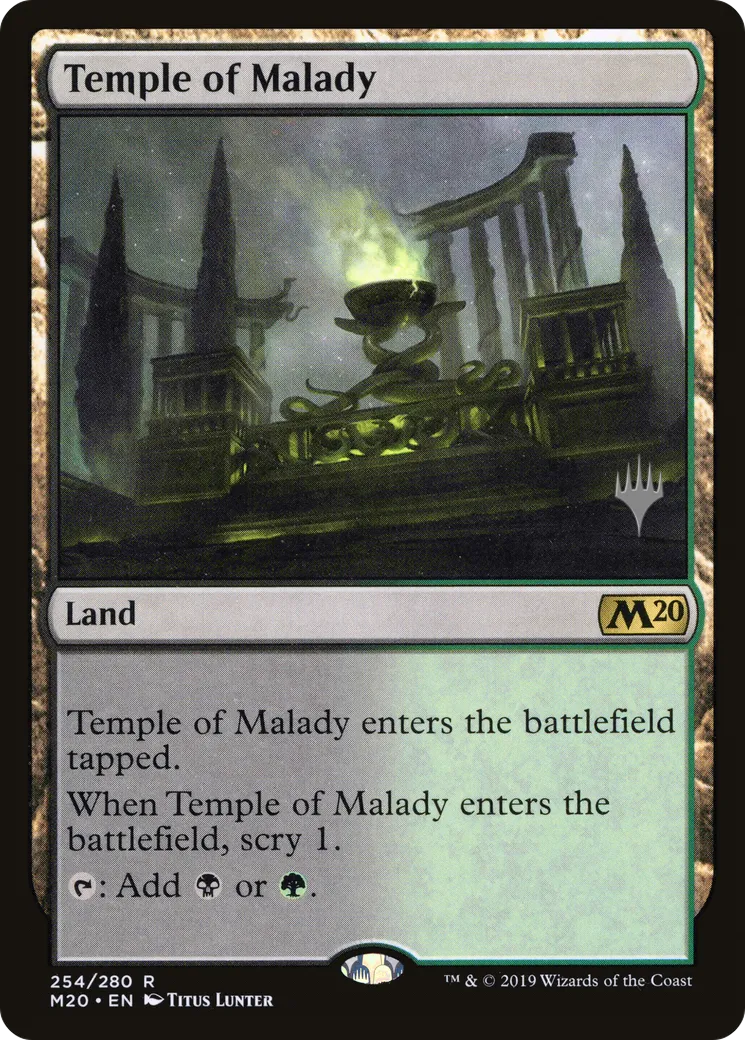Temple of Malady — Core Set 2020 Promos — Magic: The Gathering