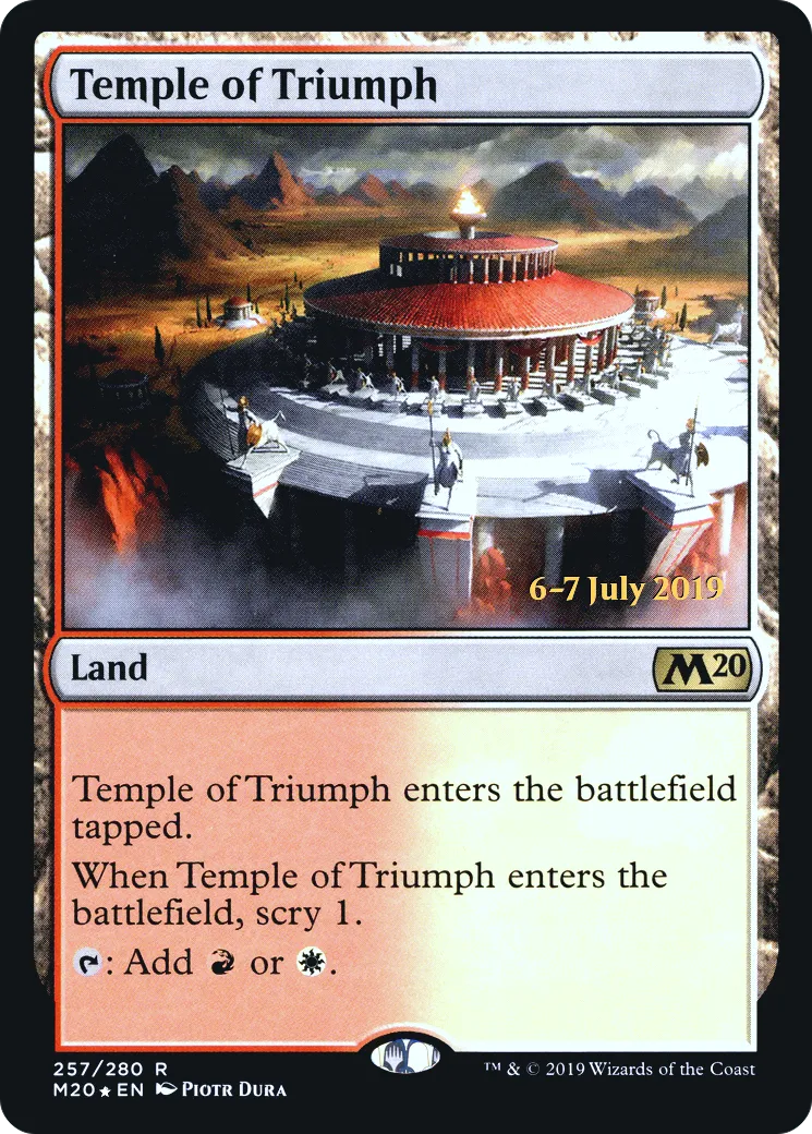 Temple of Triumph — Core Set 2020 Promos — Magic: The Gathering