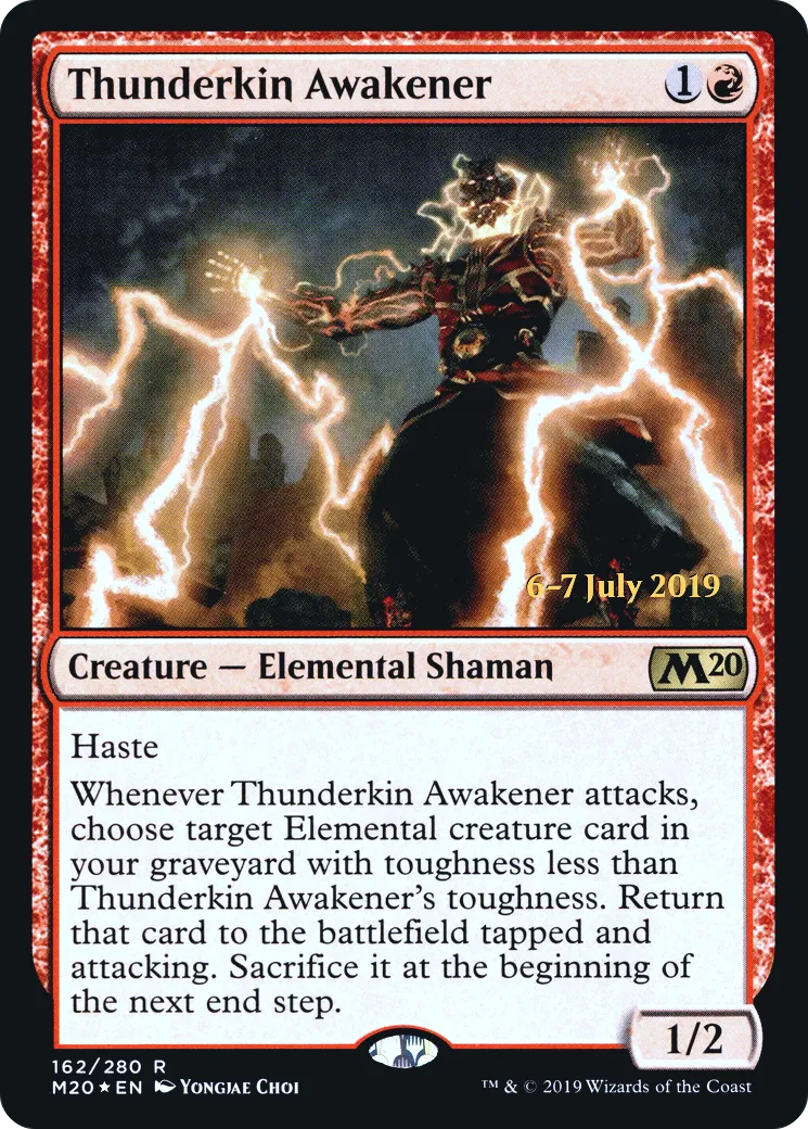Éveilleur sangfoudre from Core Set 2020 Promos - Magic: The Gathering