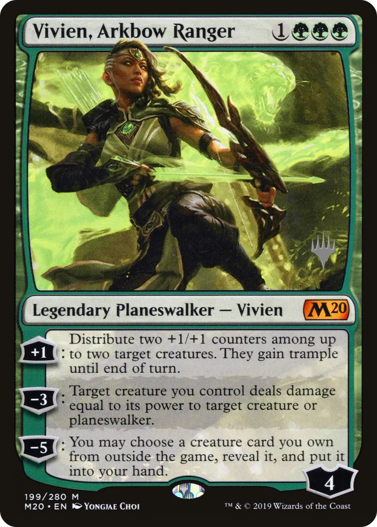 Vivien, ranger au bestiarc — Core Set 2020 Promos — Magic: The Gathering