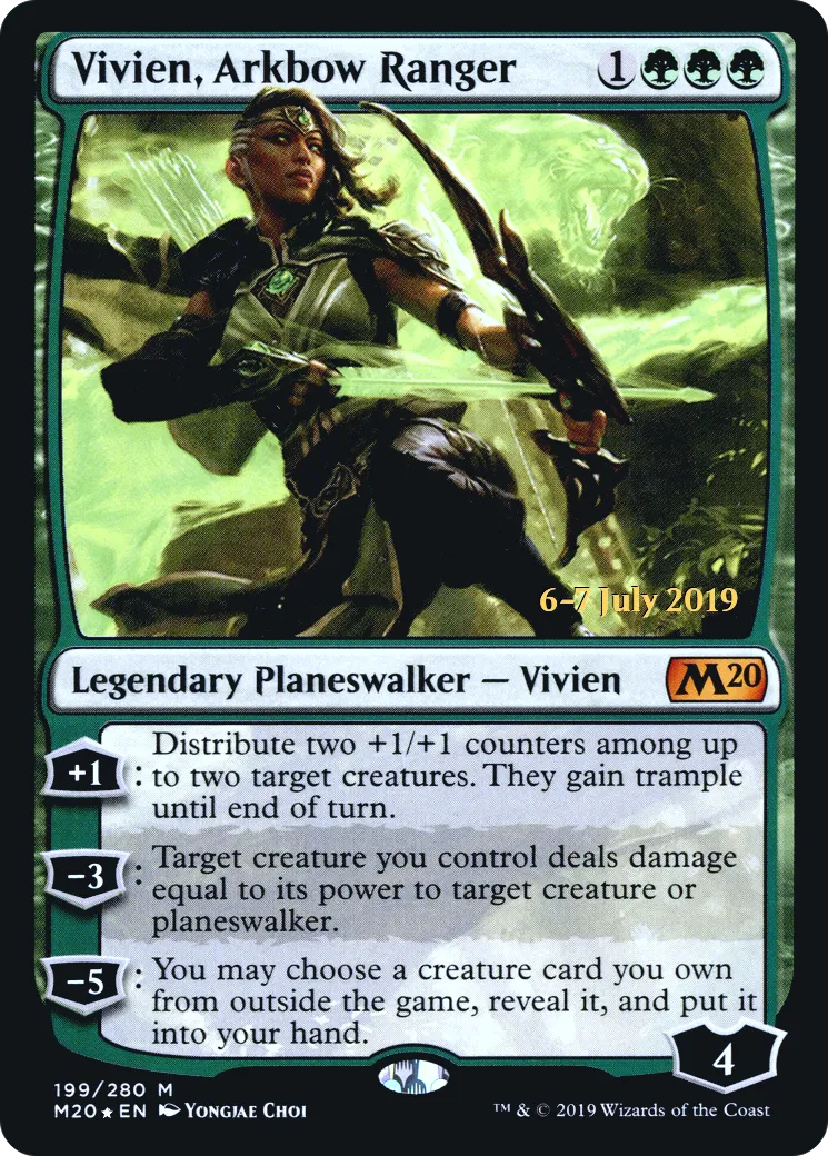 Vivien, ranger au bestiarc — Core Set 2020 Promos — Magic: The Gathering