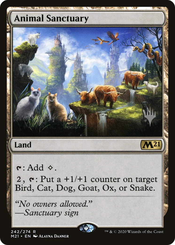 Sanctuaire animalier from Core Set 2021 Promos - Magic: The Gathering