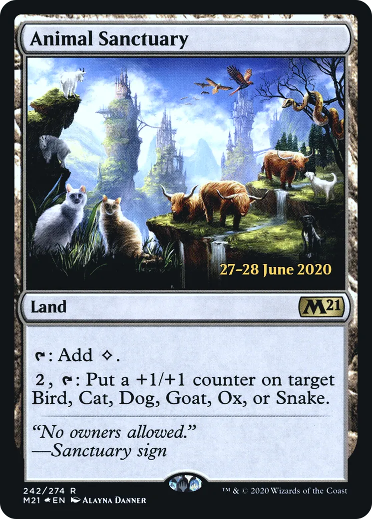 Sanctuaire animalier — Core Set 2021 Promos — Magic: The Gathering