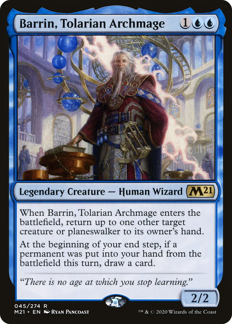 Barrin, Tolarian Archmage from Core Set 2021 Promos - Magic: The Gathering