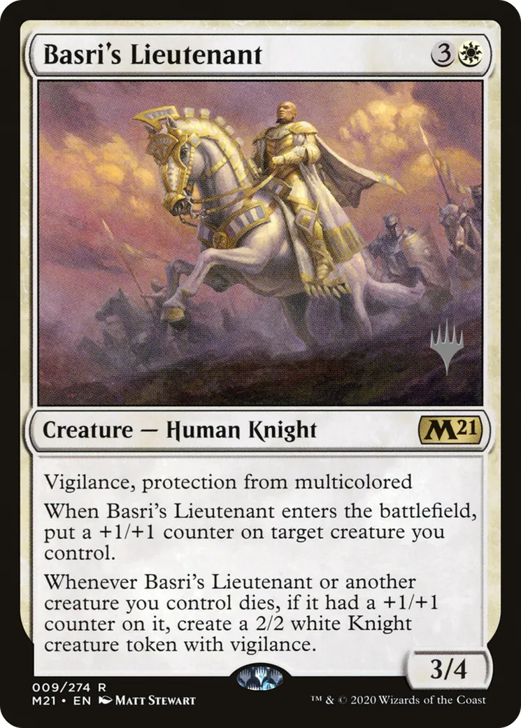 Lieutenant de Basri — Core Set 2021 Promos — Magic: The Gathering