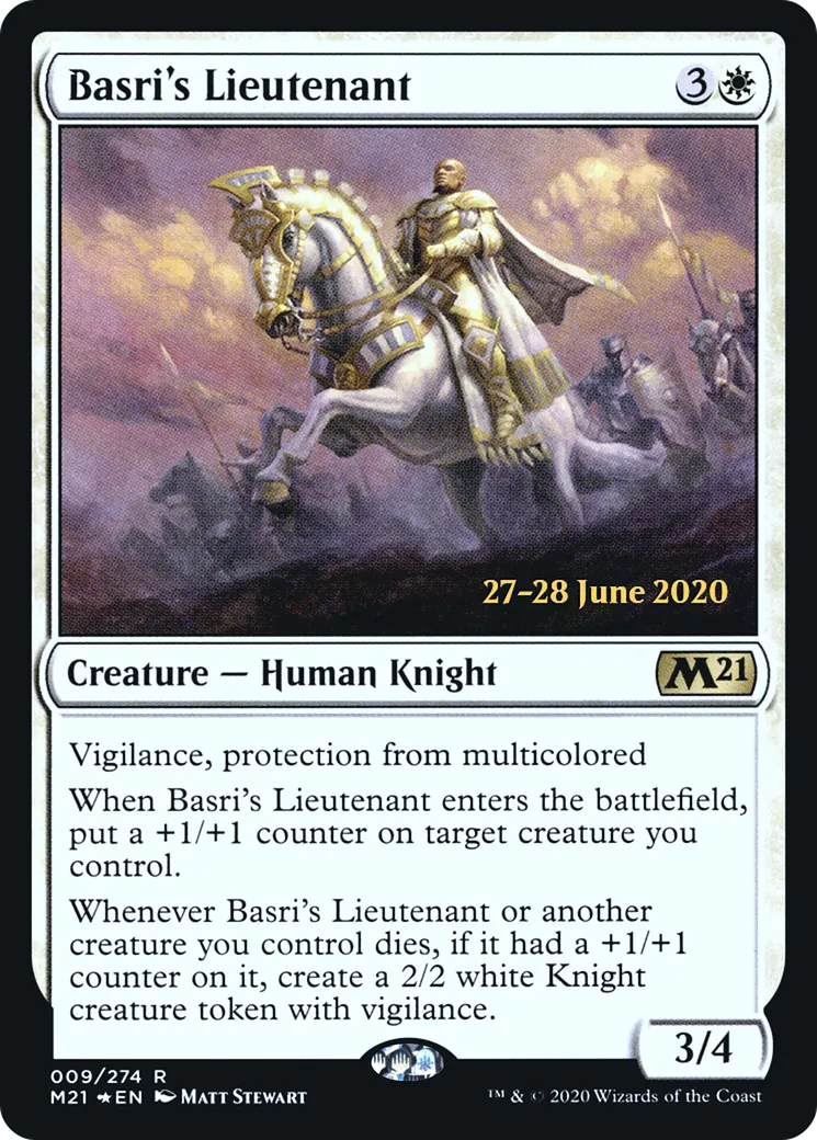 Lieutenant de Basri — Core Set 2021 Promos — Magic: The Gathering