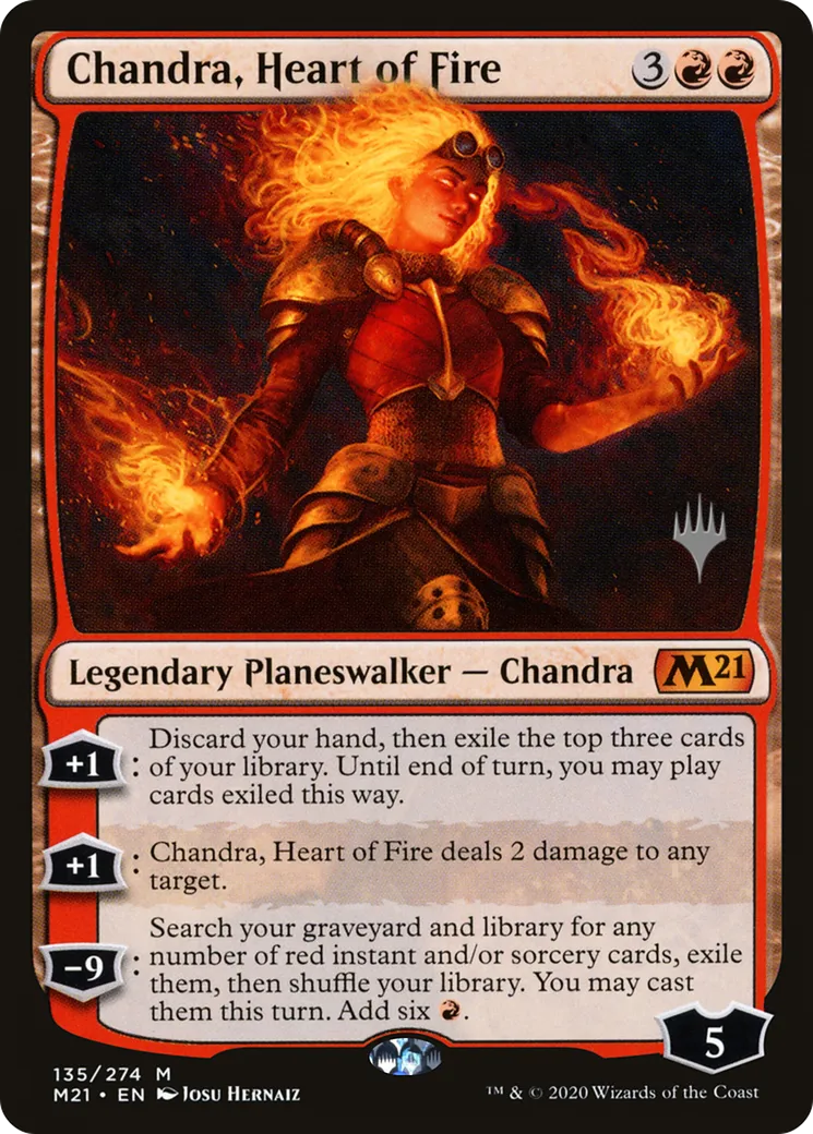 Chandra, Heart of Fire — Core Set 2021 Promos — Magic: The Gathering