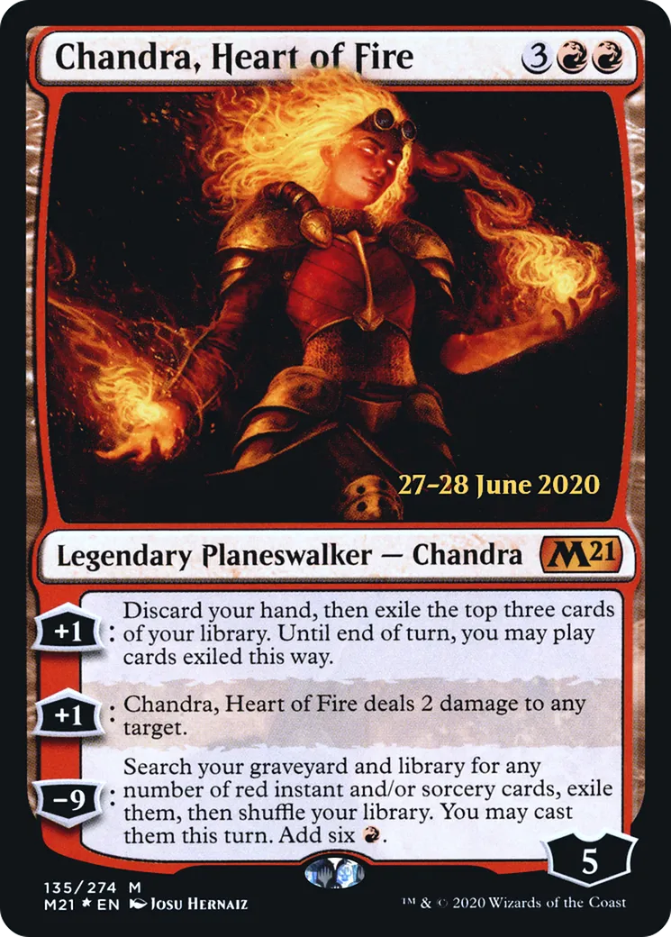 Chandra, Heart of Fire — Core Set 2021 Promos — Magic: The Gathering