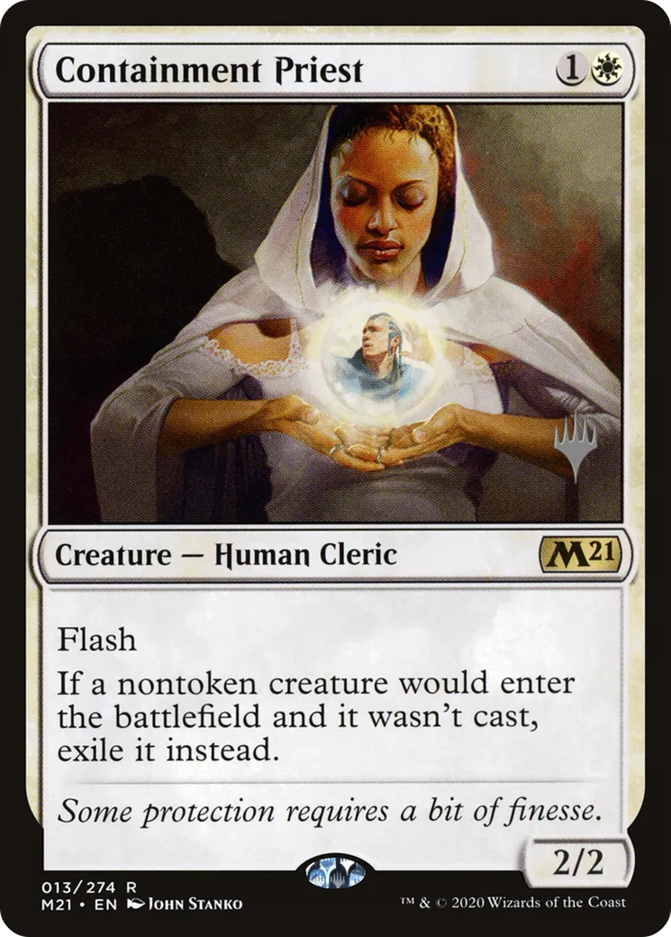 Prêtresse du confinement — Core Set 2021 Promos — Magic: The Gathering