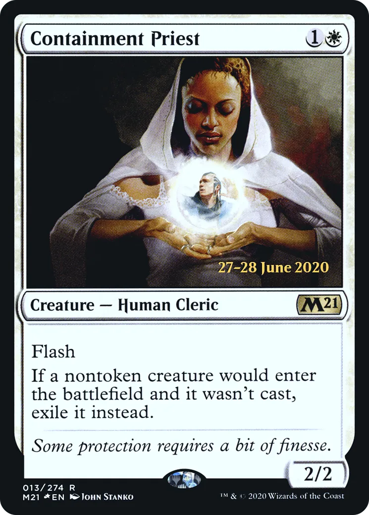 Prêtresse du confinement — Core Set 2021 Promos — Magic: The Gathering